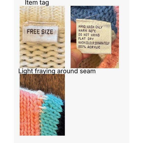 90s vintage music theme musical notes teacher novelty embroidered knit cardigan - Picture 11 of 11